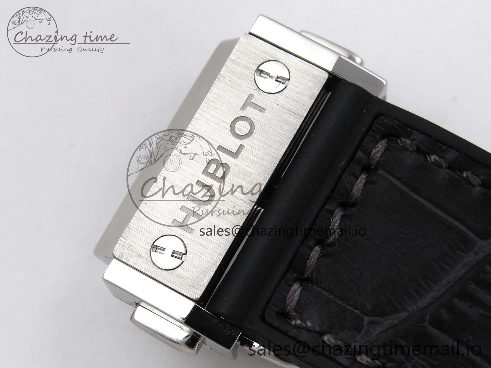 Fusion 38mm SS JJF 1:1 Best Edition Gray Dial on Black Gummy Leather Strap Premium 6714