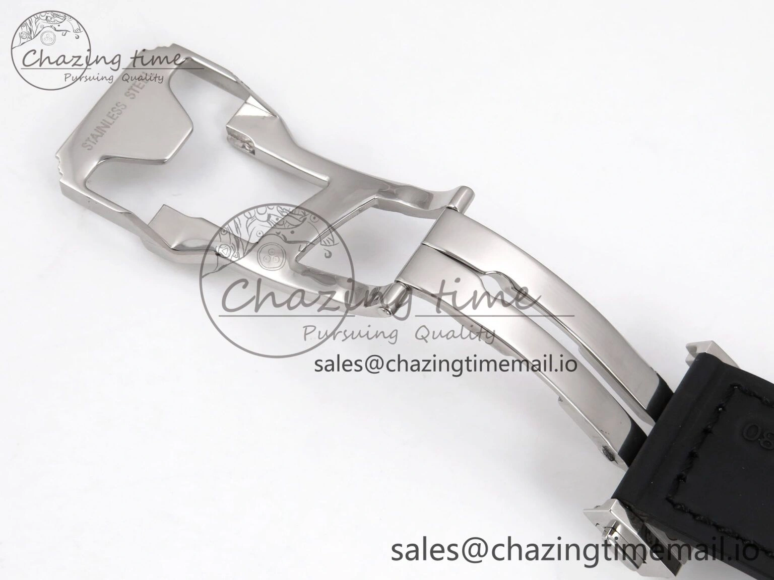 Fusion 38mm SS JJF 1:1 Best Edition Gray Dial on Black Gummy Leather Strap Premium 6714