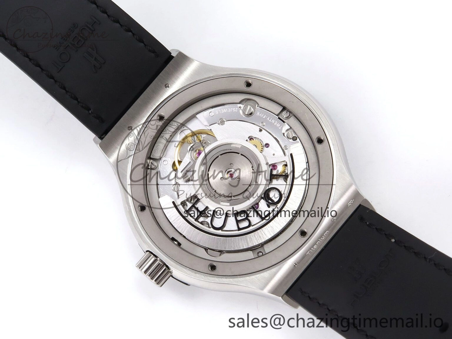 Fusion 38mm SS JJF 1:1 Best Edition Gray Dial on Black Gummy Leather Strap Premium 6714