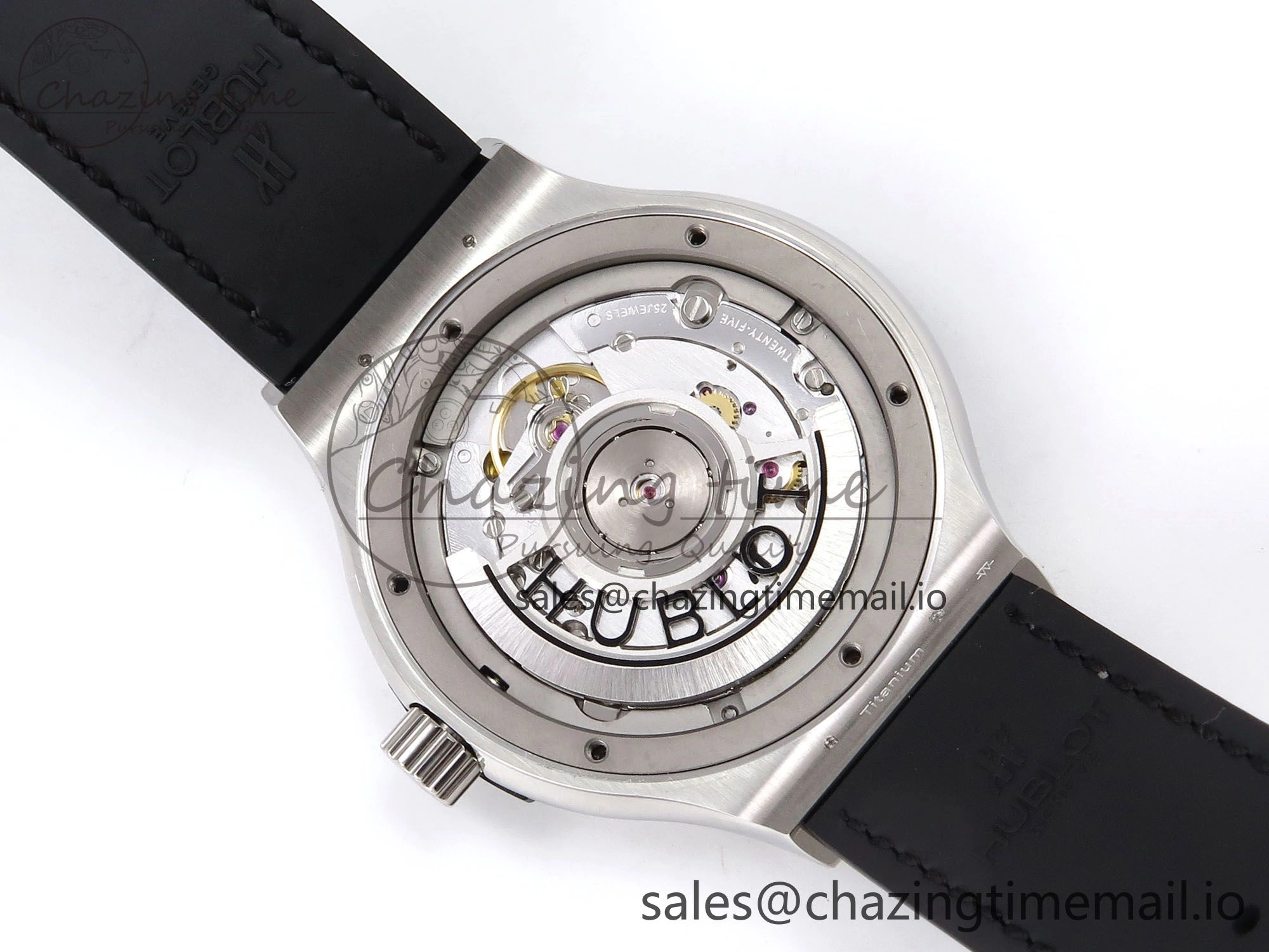 Fusion 38mm SS JJF 1:1 Best Edition Gray Dial on Black Gummy Leather Strap Premium 6714