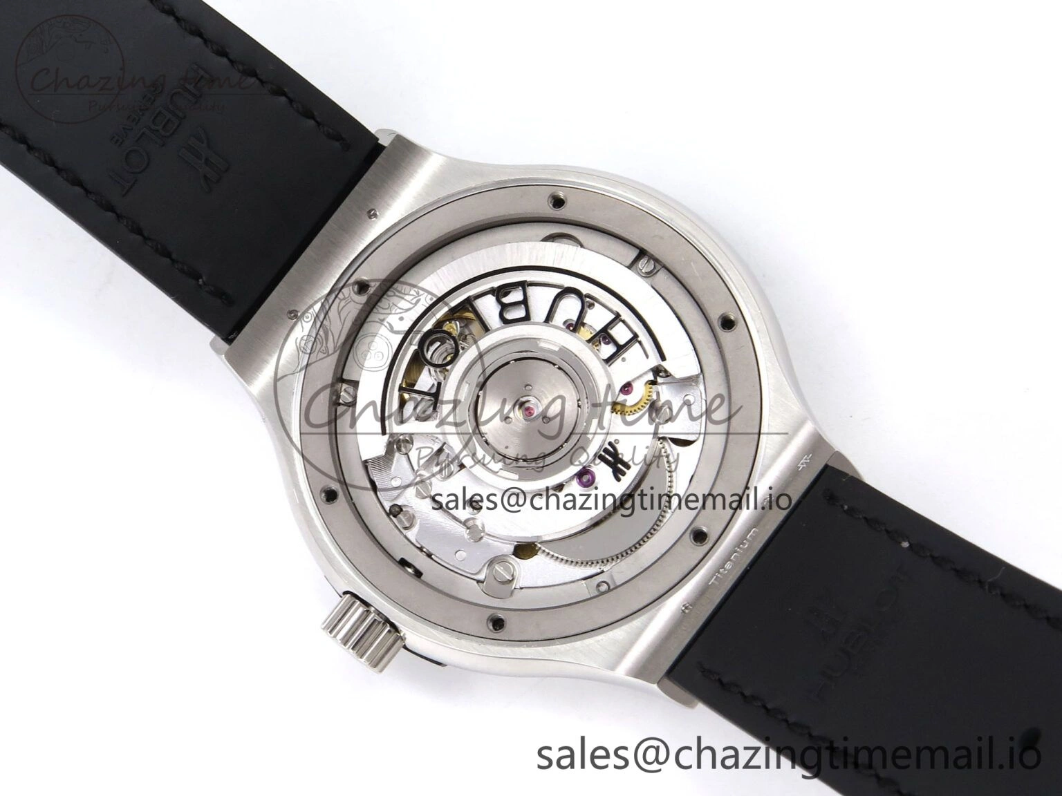 Fusion 38mm SS JJF 1:1 Best Edition Gray Dial on Black Gummy Leather Strap Premium 6714