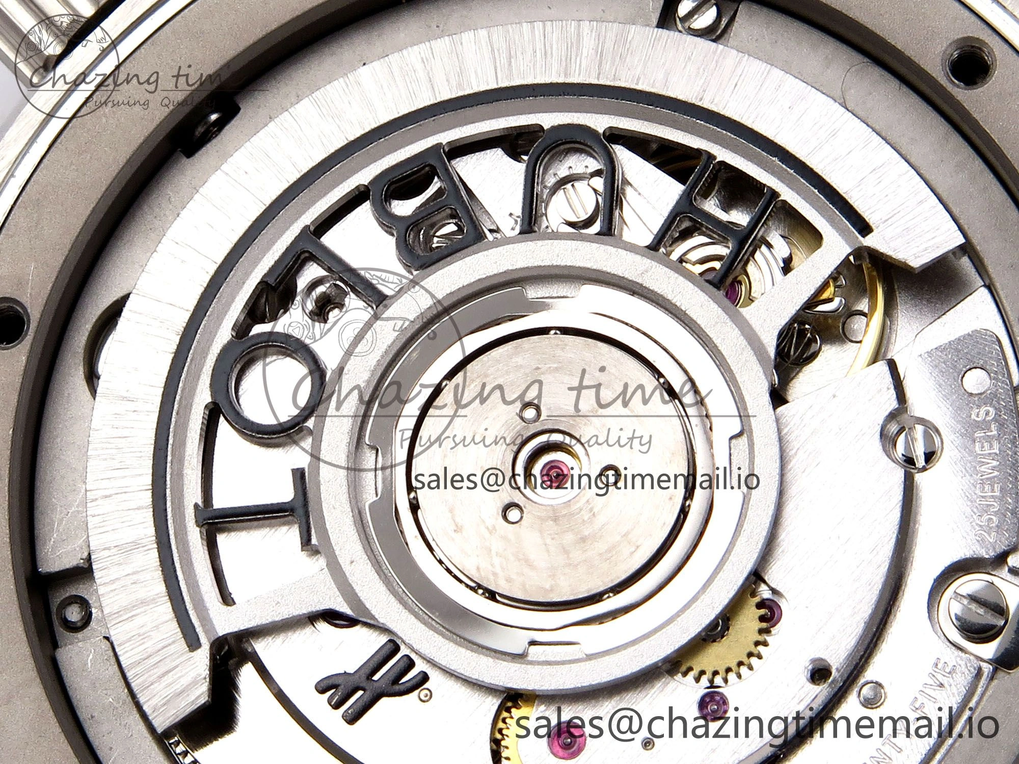 Fusion 38mm SS JJF 1:1 Best Edition Gray Dial on Black Gummy Leather Strap Premium 6714