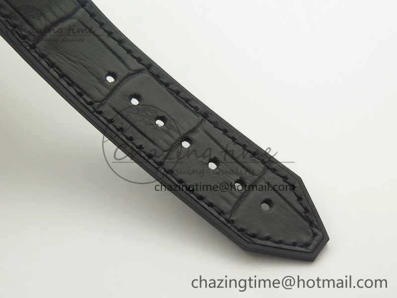 Fusion 38mm Titanium JJF 1:1 Best Edition Black Dial On Gummy Strap A ZipUp 6903