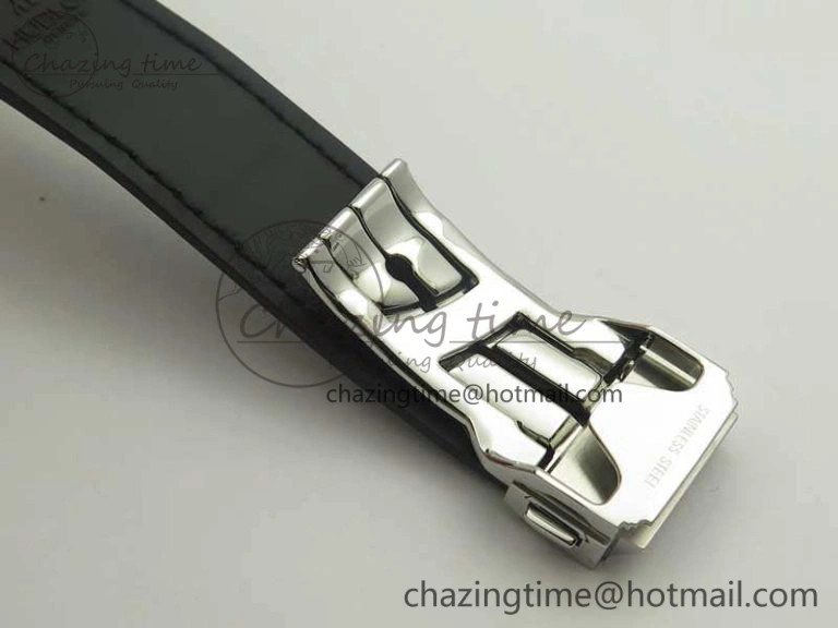 Fusion 38mm Titanium JJF 1:1 Best Edition Black Dial On Gummy Strap A ZipUp 6903