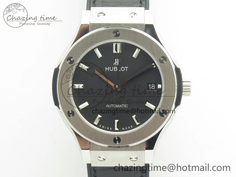 Fusion 38mm Titanium JJF 1:1 Best Edition Black Dial On Gummy Strap A ZipUp 6903