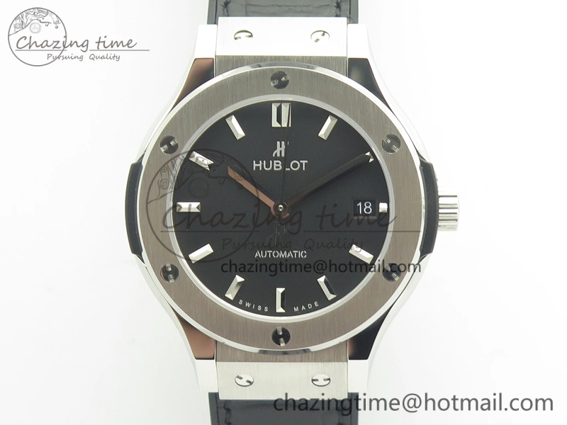 Fusion 38mm Titanium JJF 1:1 Best Edition Black Dial On Gummy Strap A ZipUp 6903