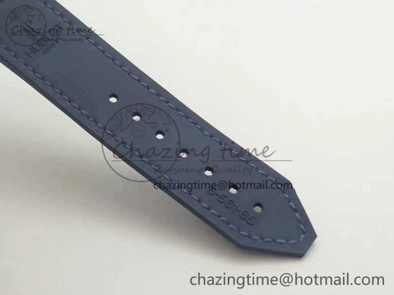 Premium Fusion 38mm Titanium JJF 1:1 Best Edition Blue Dial On Gummy Strap A 6904