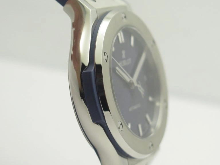 Premium Fusion 38mm Titanium JJF 1:1 Best Edition Blue Dial On Gummy Strap A 6904