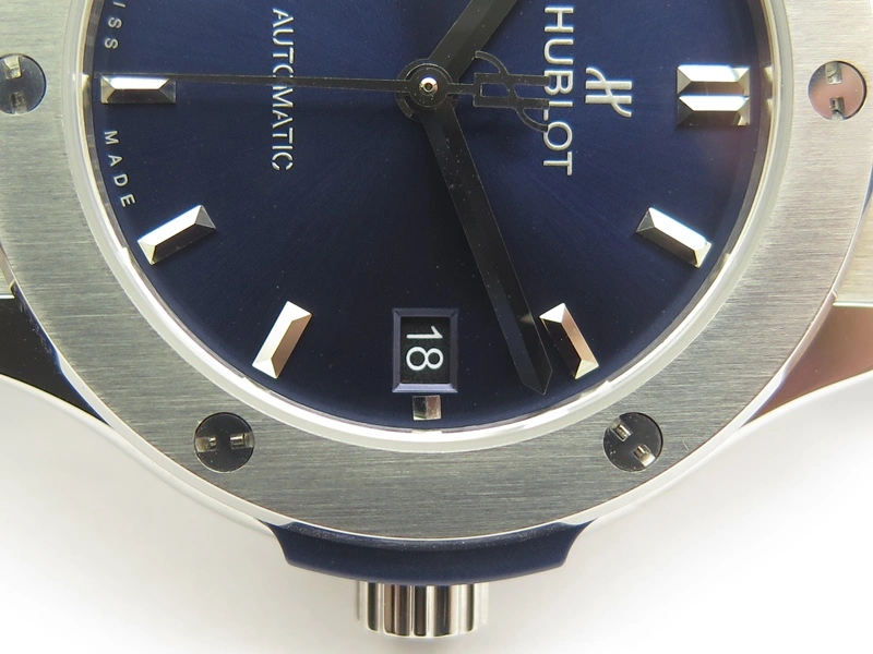 Premium Fusion 38mm Titanium JJF 1:1 Best Edition Blue Dial On Gummy Strap A 6904