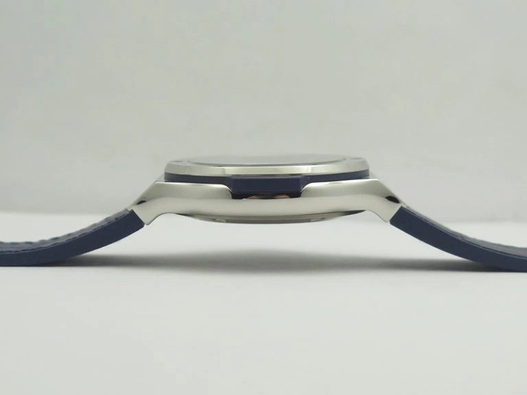 Premium Fusion 38mm Titanium JJF 1:1 Best Edition Blue Dial On Gummy Strap A 6904