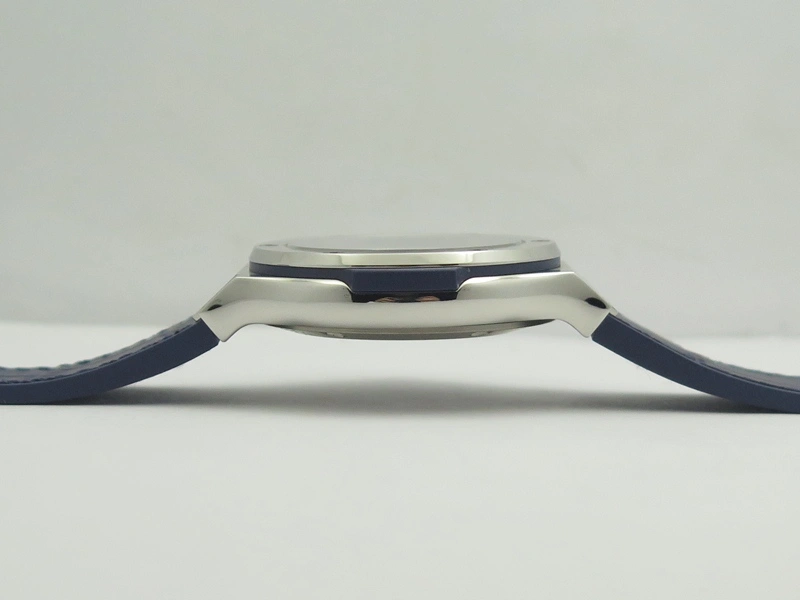 Premium Fusion 38mm Titanium JJF 1:1 Best Edition Blue Dial On Gummy Strap A 6904
