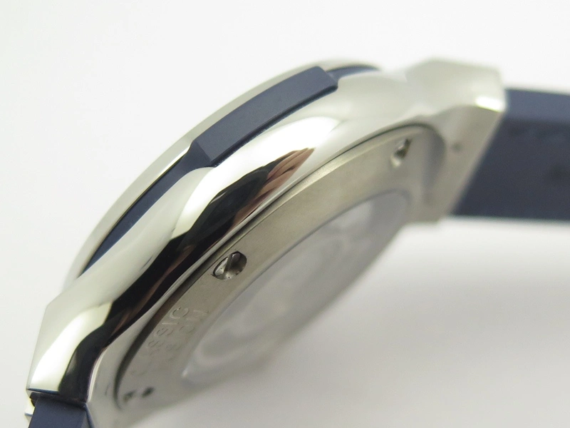 Premium Fusion 38mm Titanium JJF 1:1 Best Edition Blue Dial On Gummy Strap A 6904