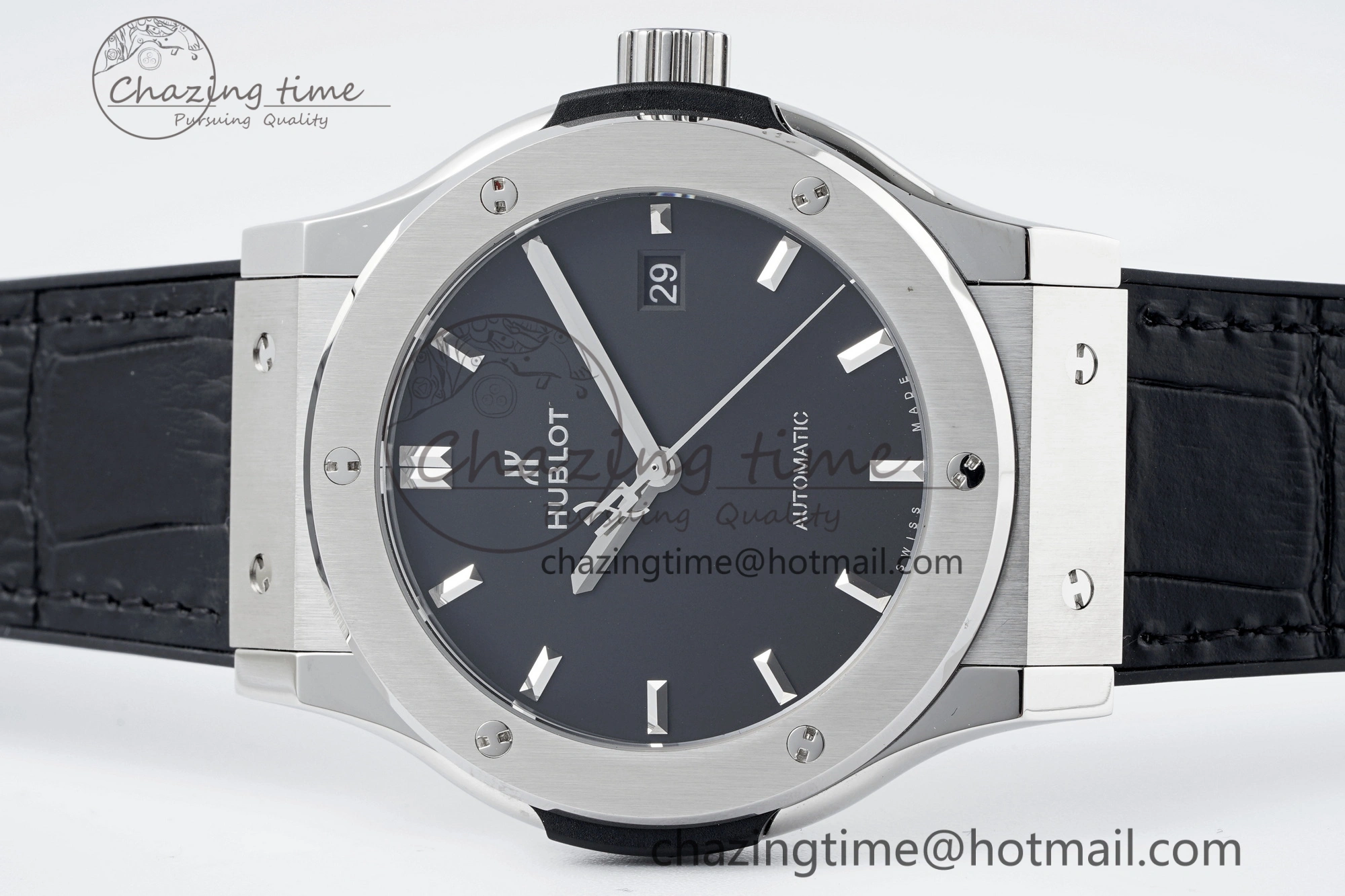 Sustainable Fusion 42mm APSF 1:1 Best Edition Black Dial on Black Gummy Strap A 6745