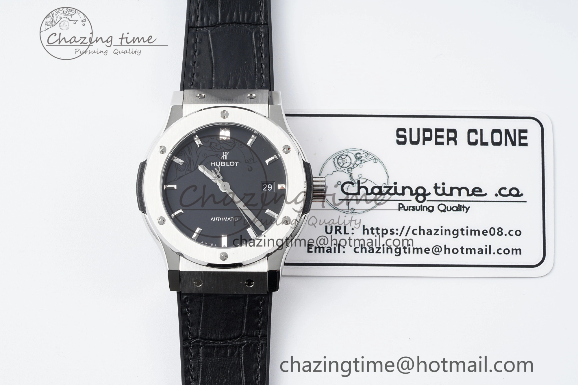 Sustainable Fusion 42mm APSF 1:1 Best Edition Black Dial on Black Gummy Strap A 6745
