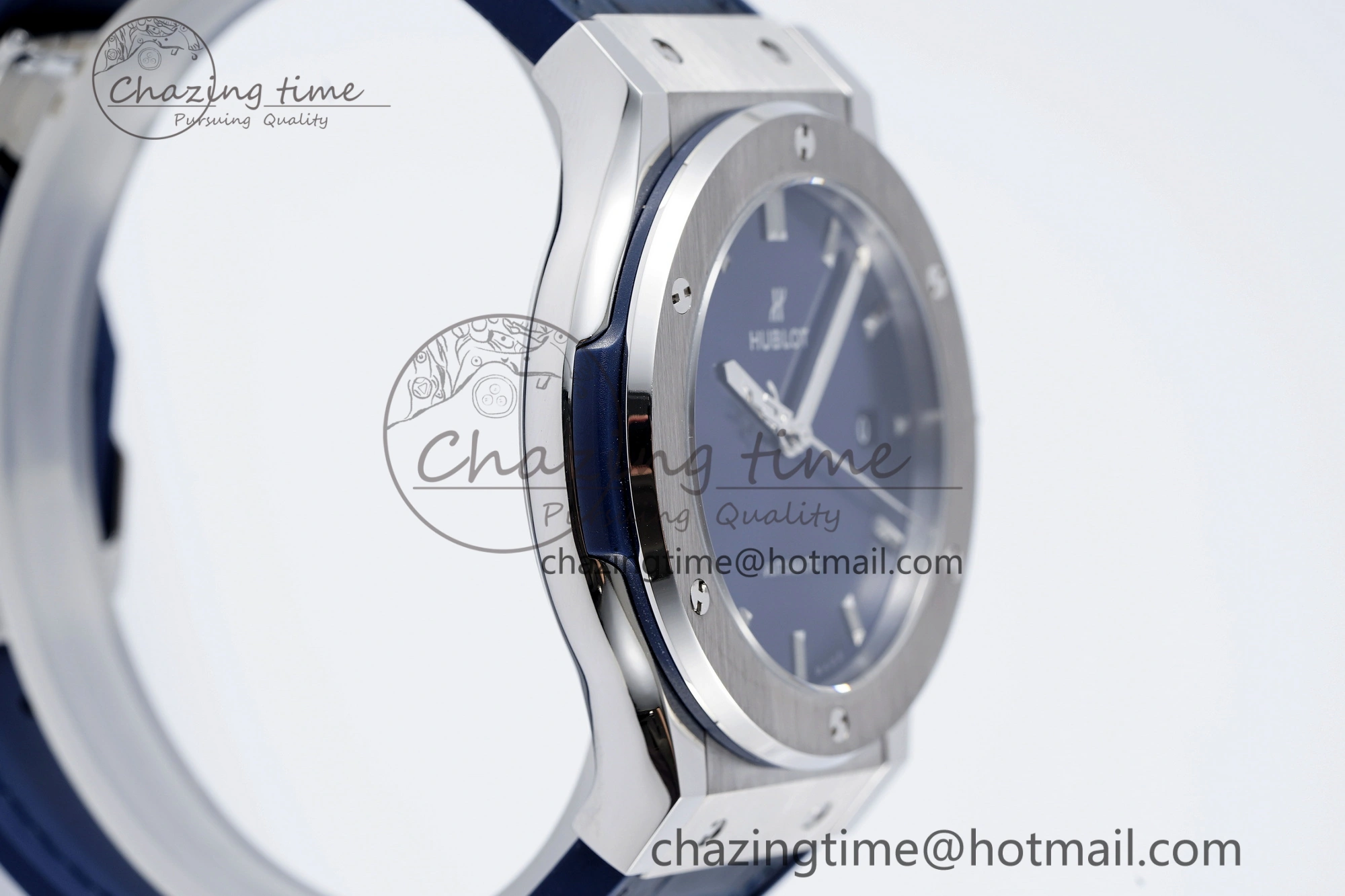 Fusion 42mm APSF 1:1 Best Edition Blue Dial on Blue Gummy Strap A QuickDry 6747