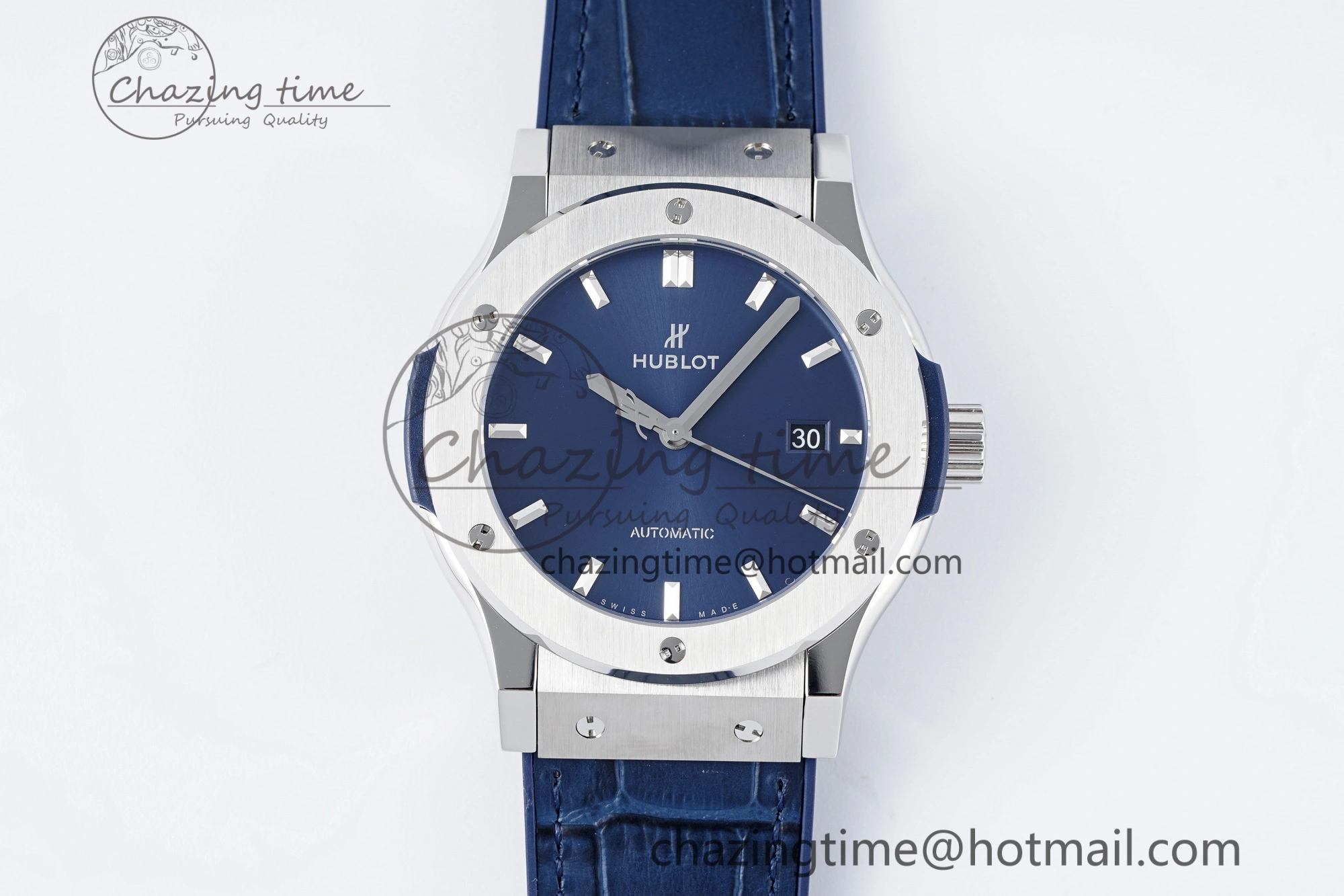 Fusion 42mm APSF 1:1 Best Edition Blue Dial on Blue Gummy Strap A QuickDry 6747