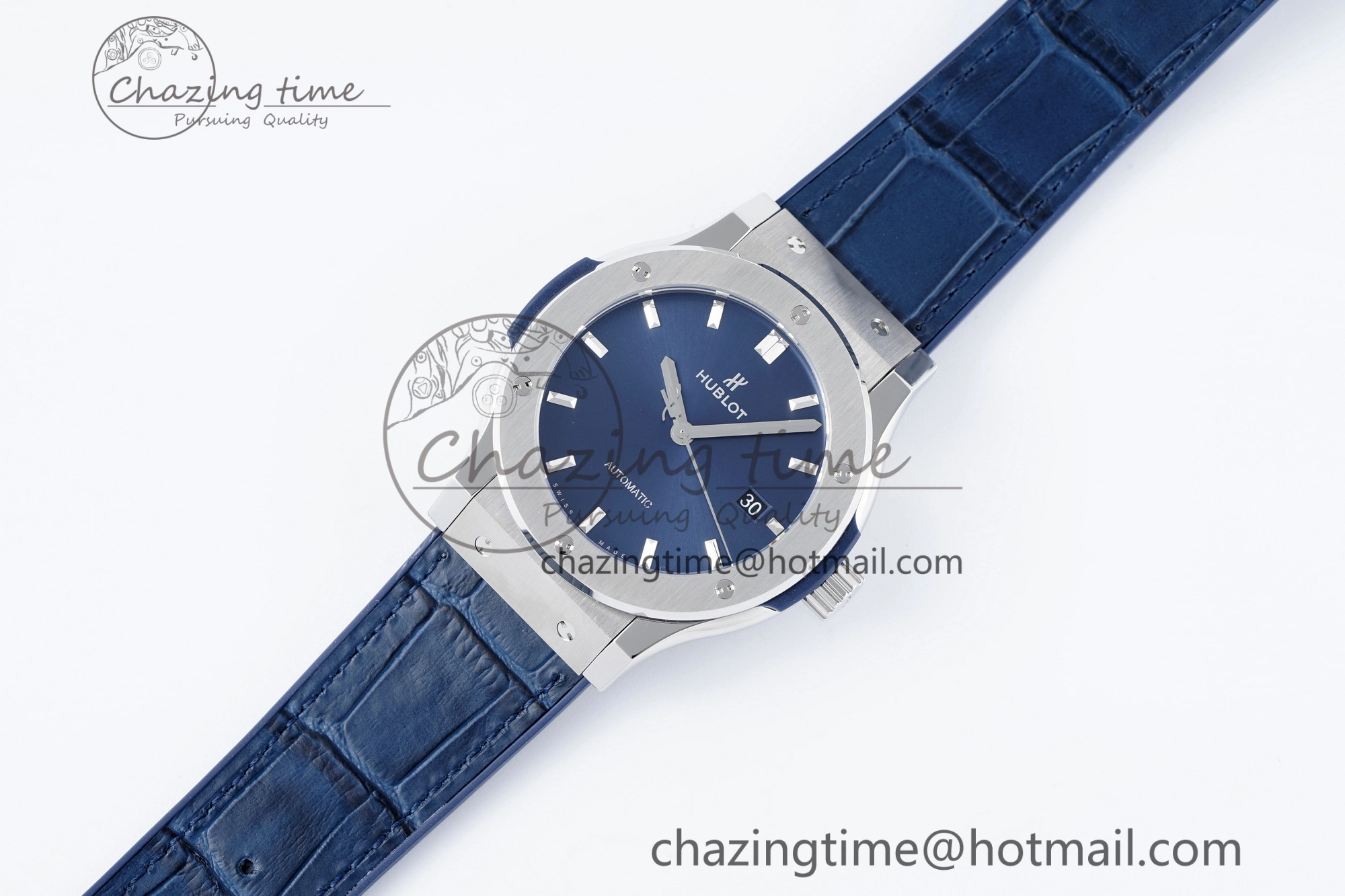 Fusion 42mm APSF 1:1 Best Edition Blue Dial on Blue Gummy Strap A QuickDry 6747