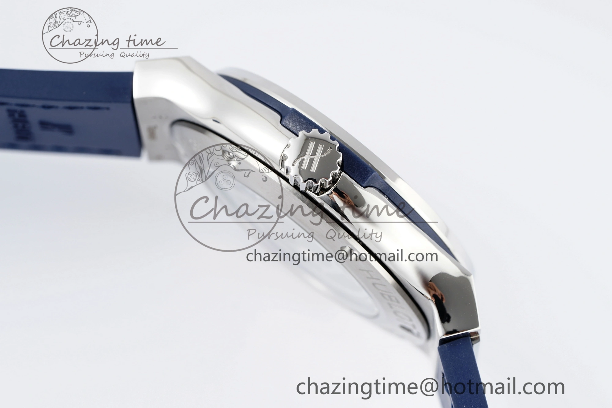 Fusion 42mm APSF 1:1 Best Edition Blue Dial on Blue Gummy Strap A QuickDry 6747