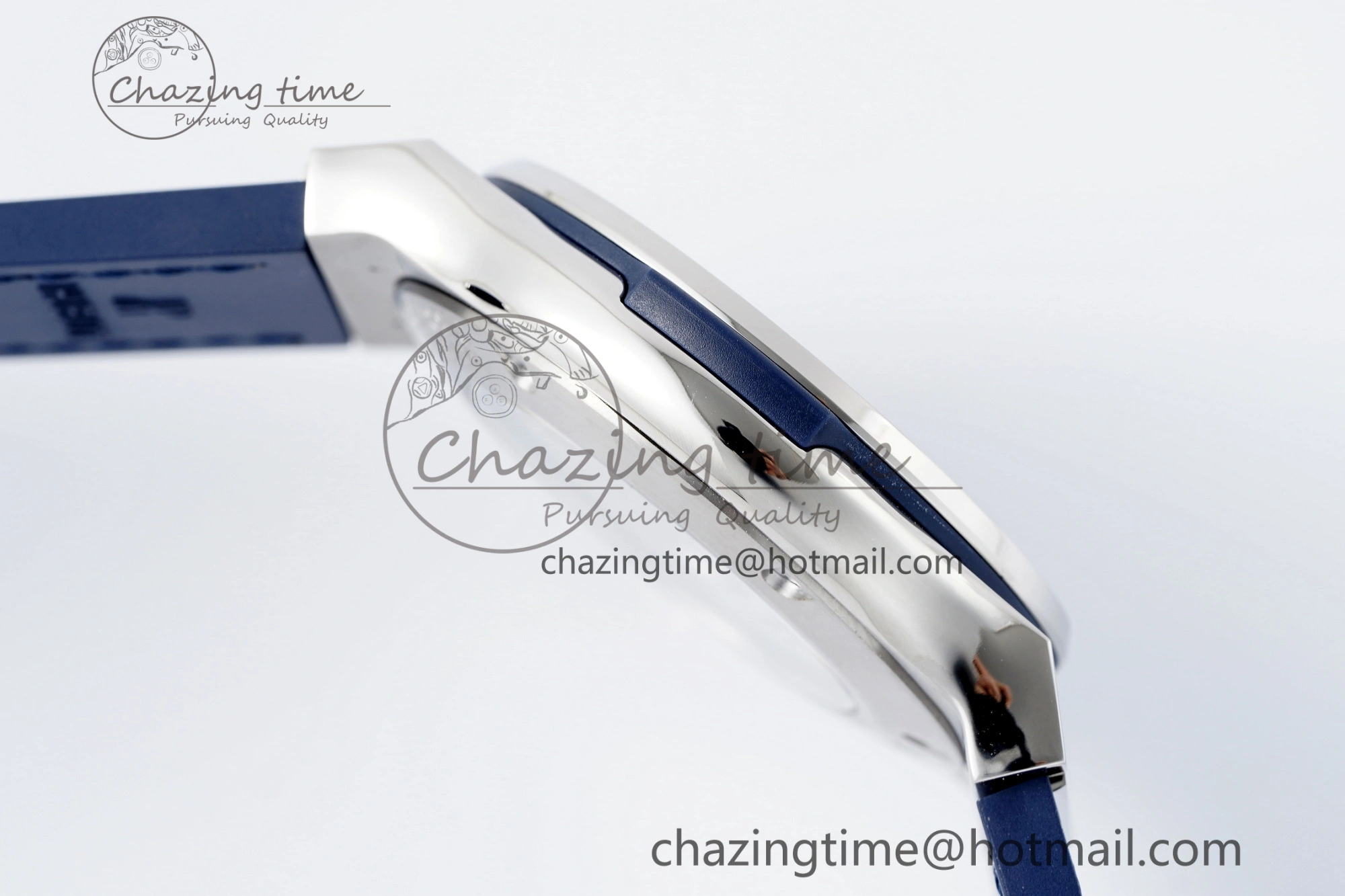 Fusion 42mm APSF 1:1 Best Edition Blue Dial on Blue Gummy Strap A QuickDry 6747