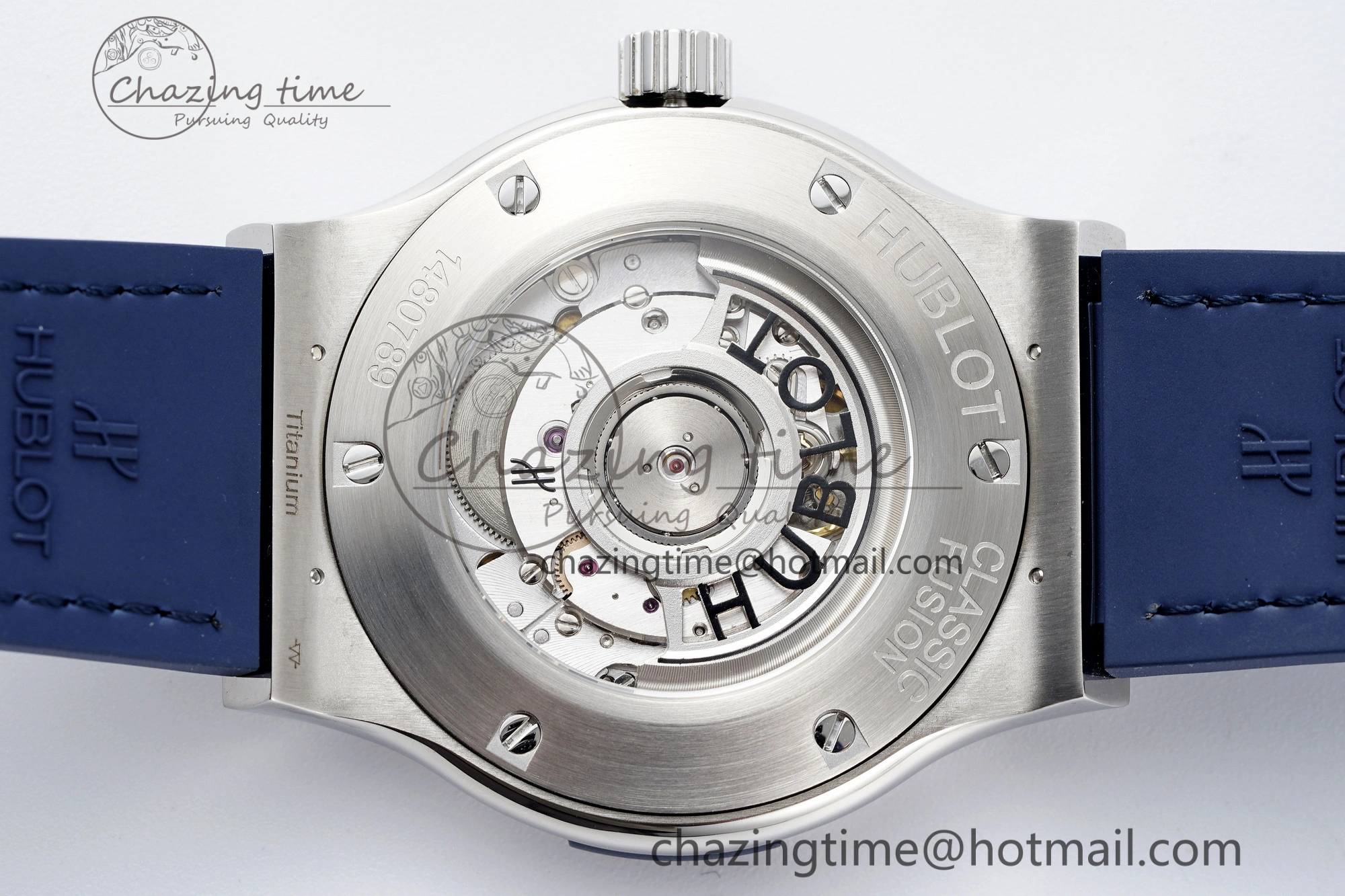 Fusion 42mm APSF 1:1 Best Edition Blue Dial on Blue Gummy Strap A QuickDry 6747
