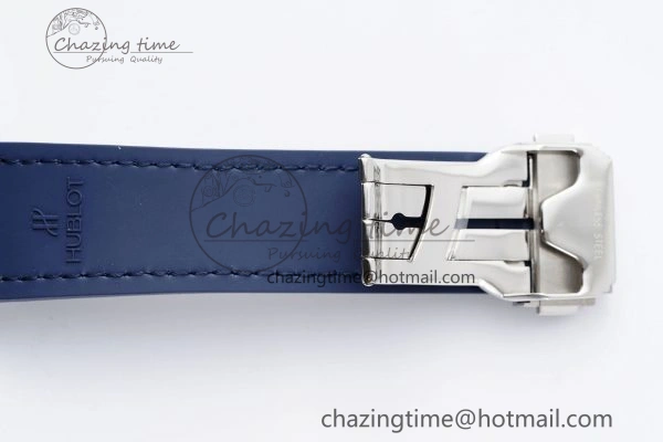 Fusion 42mm APSF 1:1 Best Edition Blue Dial on Blue Gummy Strap A QuickDry 6747