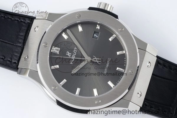 Premium Fusion 42mm APSF 1:1 Best Edition Gray Dial on Black Gummy Strap A 6743