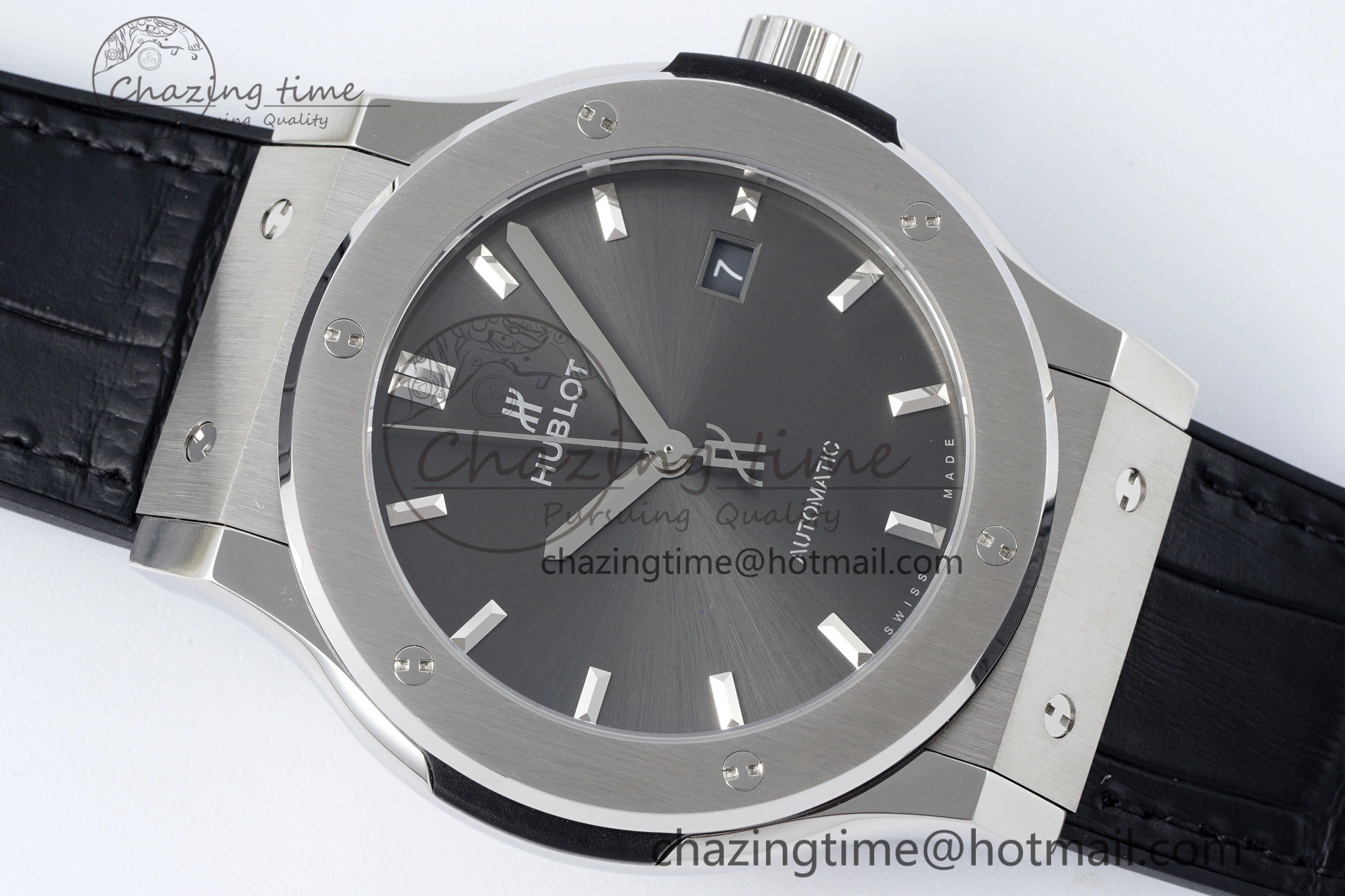 Premium Fusion 42mm APSF 1:1 Best Edition Gray Dial on Black Gummy Strap A 6743