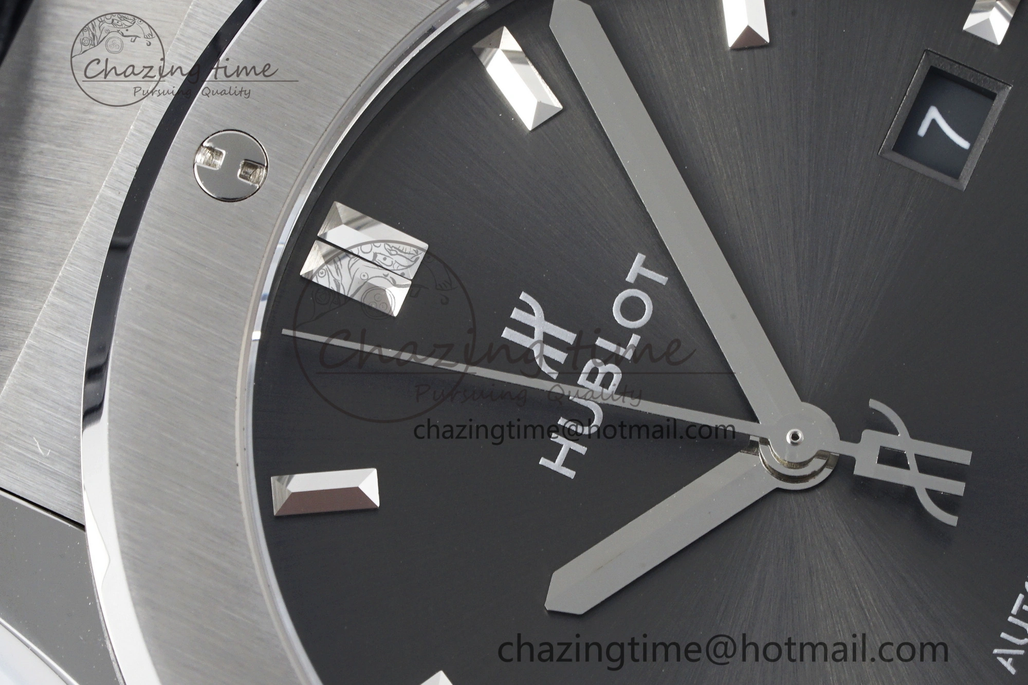 Premium Fusion 42mm APSF 1:1 Best Edition Gray Dial on Black Gummy Strap A 6743