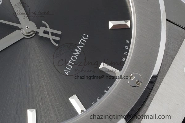 Premium Fusion 42mm APSF 1:1 Best Edition Gray Dial on Black Gummy Strap A 6743