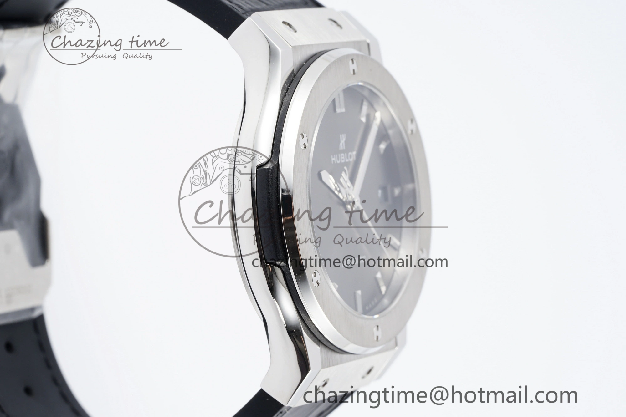 Premium Fusion 42mm APSF 1:1 Best Edition Gray Dial on Black Gummy Strap A 6743
