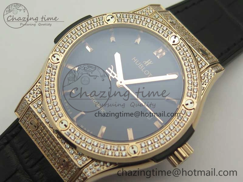 Fusion 42mm Crystal RG Case F16 Factory 1:1 Best Edition Black Dial On Gummy Strap A Tailored 6876