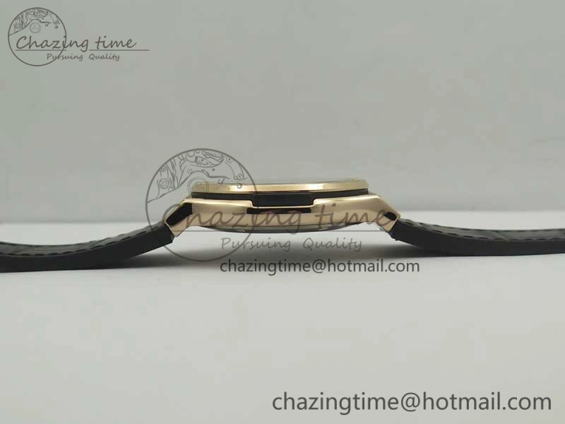 Fusion 42mm Crystal RG Case F16 Factory 1:1 Best Edition Black Dial On Gummy Strap A Tailored 6876