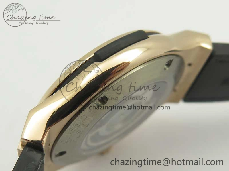 Fusion 42mm Crystal RG Case F16 Factory 1:1 Best Edition Black Dial On Gummy Strap A Tailored 6876