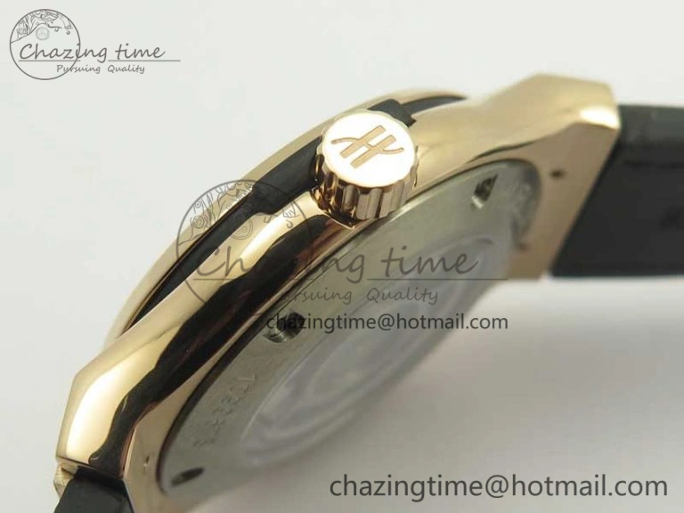 Fusion 42mm Crystal RG Case F16 Factory 1:1 Best Edition Black Dial On Gummy Strap A Tailored 6876