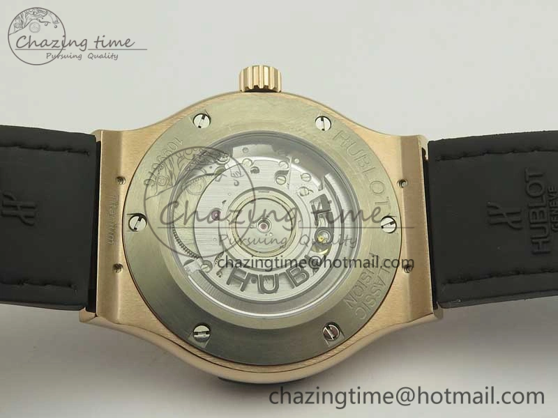 Fusion 42mm Crystal RG Case F16 Factory 1:1 Best Edition Black Dial On Gummy Strap A Tailored 6876