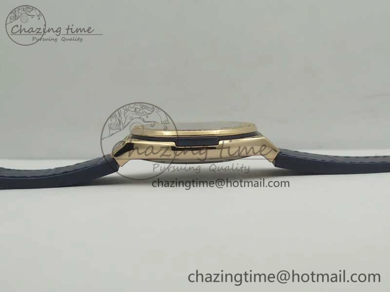 Resilient Fusion 42mm Crystal RG Case F16 Factory 1:1 Best Edition Blue Dial On Gummy Strap A 6873