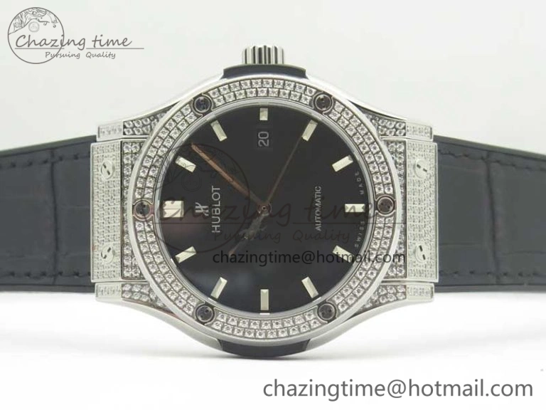 NewStyle Fusion 42mm Crystal TI Case F16 Factory 1:1 Best Edition Black Dial On Gummy Strap A 6870