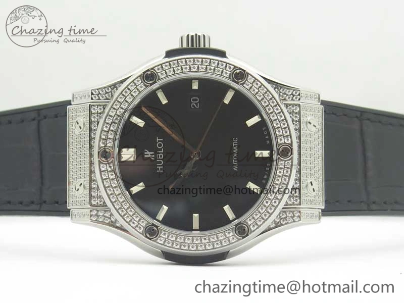 NewStyle Fusion 42mm Crystal TI Case F16 Factory 1:1 Best Edition Black Dial On Gummy Strap A 6870