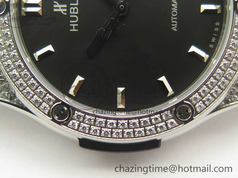 NewStyle Fusion 42mm Crystal TI Case F16 Factory 1:1 Best Edition Black Dial On Gummy Strap A 6870