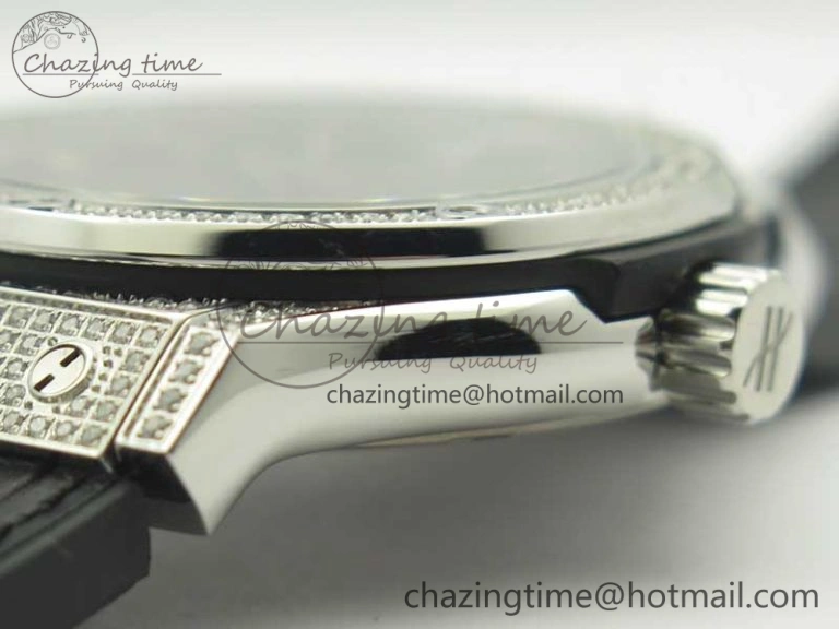 NewStyle Fusion 42mm Crystal TI Case F16 Factory 1:1 Best Edition Black Dial On Gummy Strap A 6870