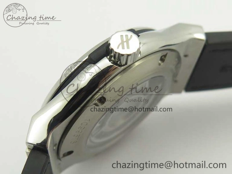 NewStyle Fusion 42mm Crystal TI Case F16 Factory 1:1 Best Edition Black Dial On Gummy Strap A 6870