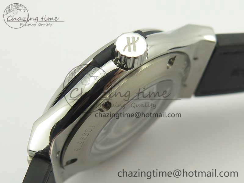 NewStyle Fusion 42mm Crystal TI Case F16 Factory 1:1 Best Edition Black Dial On Gummy Strap A 6870