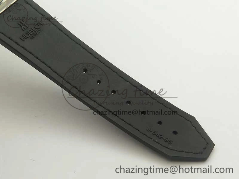 NewStyle Fusion 42mm Crystal TI Case F16 Factory 1:1 Best Edition Black Dial On Gummy Strap A 6870