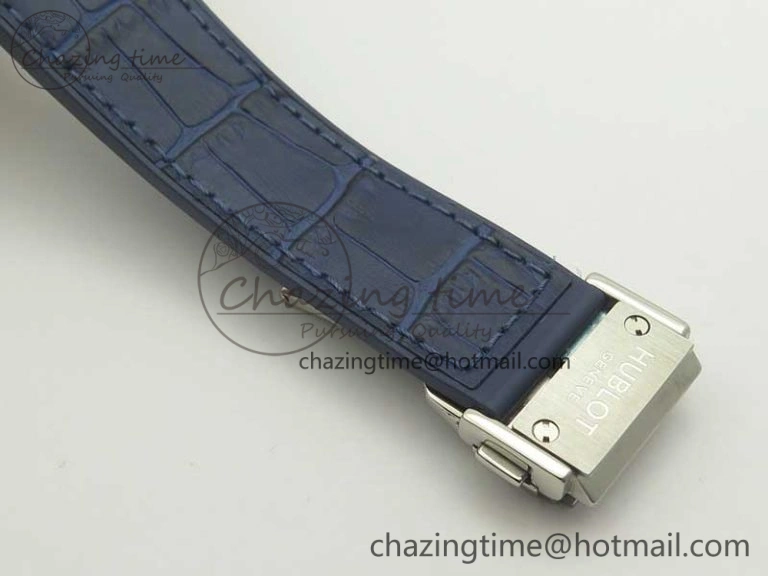 FashionForward Fusion 42mm Crystal TI Case F16 Factory 1:1 Best Edition Blue Dial On Gummy Strap A 6891