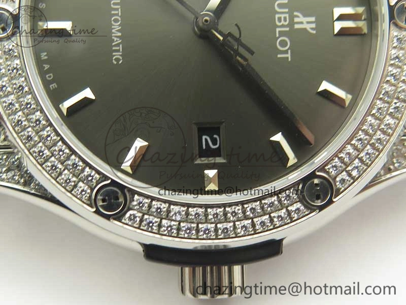 ComfortFit Fusion 42mm Crystal TI Case F16 Factory 1:1 Best Edition Gray Dial On Gummy Strap A 6869