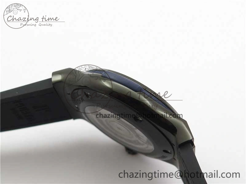 Fusion 42mm DLC B50 Blue Dial On Blue Gummy Strap A Neat 6812