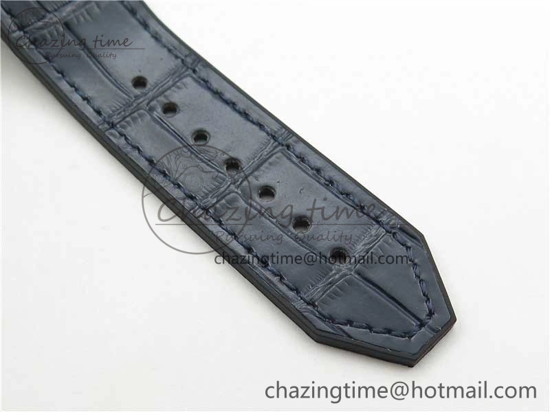 Fusion 42mm DLC B50 Blue Dial On Blue Gummy Strap A Neat 6812