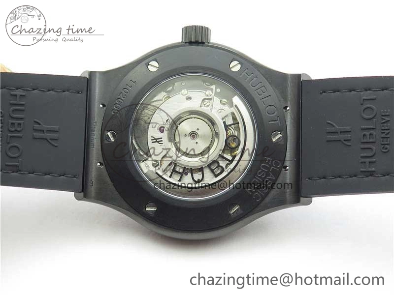 Fusion 42mm DLC B50 Blue Dial On Blue Gummy Strap A Neat 6812