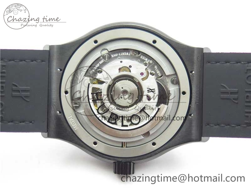 Fusion 42mm DLC B50 Blue Dial On Blue Gummy Strap A Neat 6812