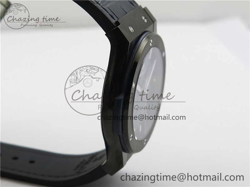 Fusion 42mm DLC B50 Blue Dial On Blue Gummy Strap A Neat 6812